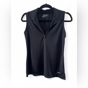 Nike Women's Black Sleeveless Golf Shirt